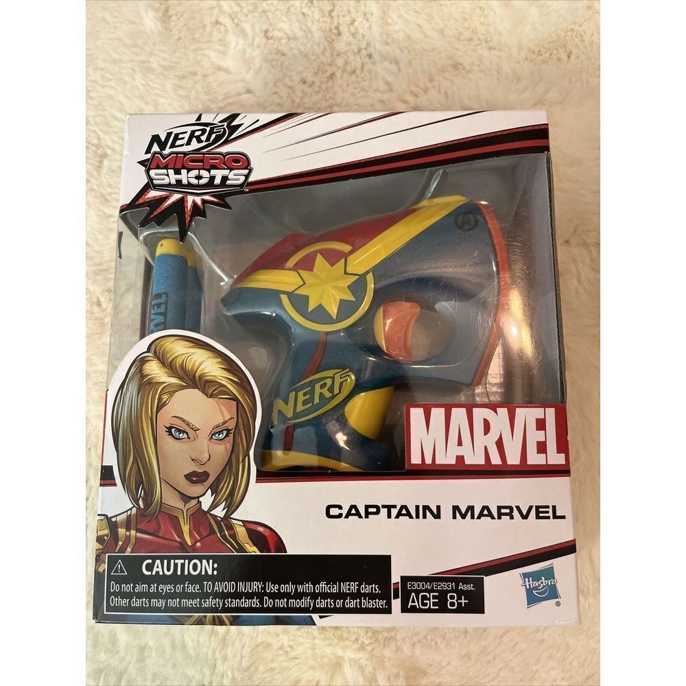 ✅NERF MICRO SHOTS-CAPTAIN MARVEL-NEW IN BOX- TW1